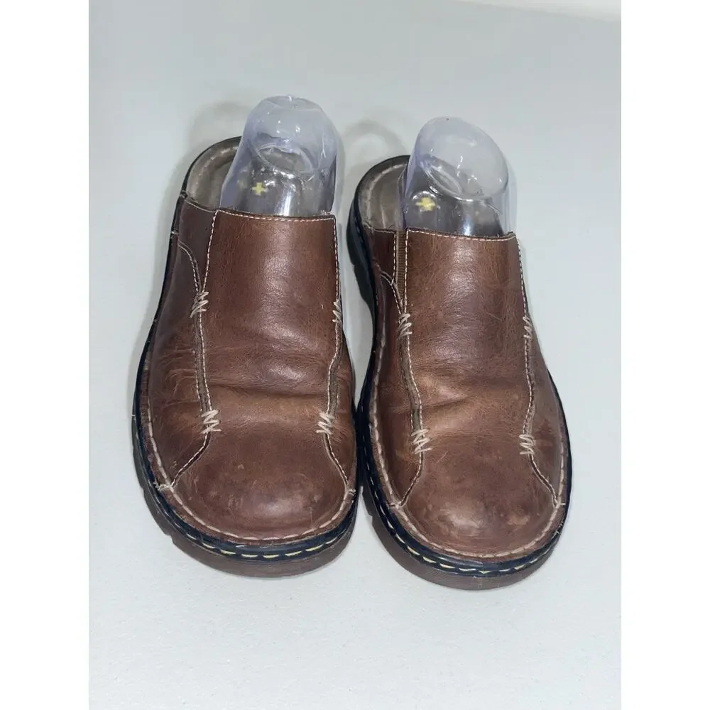 Dr. Martens AW004 Air Cushioned Brown Mule Slide-on Slippers Mens Sz-9 US 42 EU